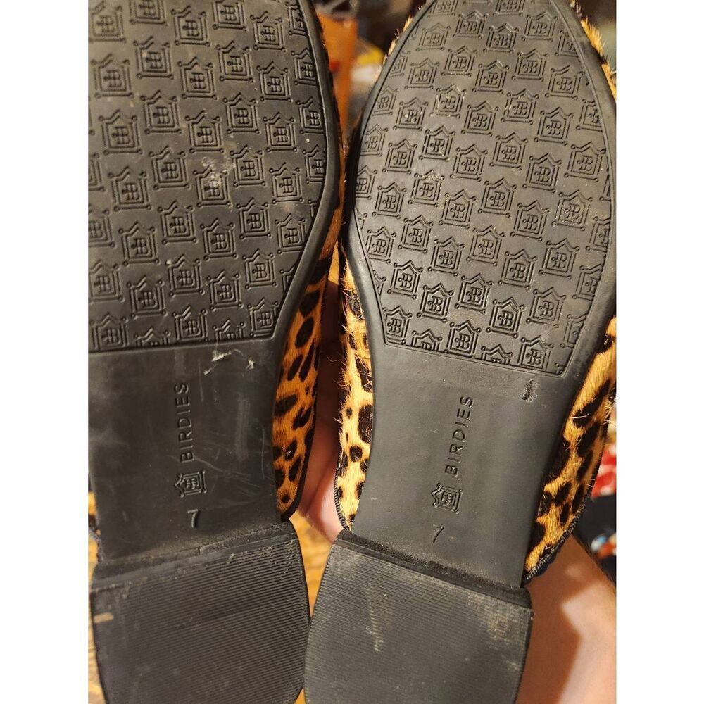 Birdies Phoebe Cheetah Quilted Mules Size 7 - Picture 4 of 4